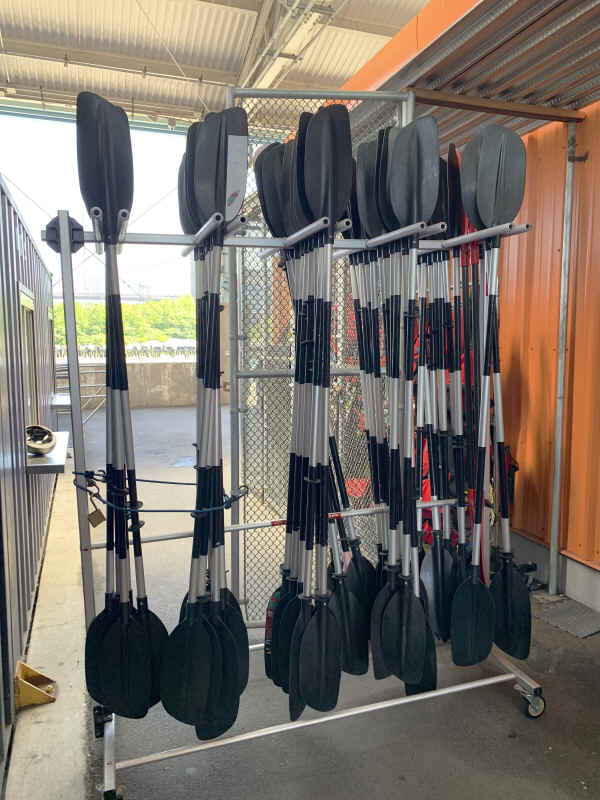 Storage Rack for paddles - canoe Kayak SUP