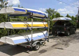 Seitech Trailer Conversion Racks for Small Sailboats, and other Boats