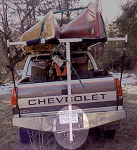 Hitch Rack on piockup rear