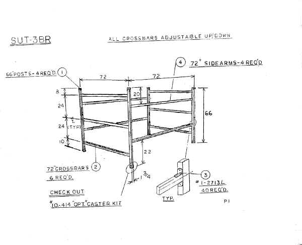 Trailex Rack Outline SUT-3BR