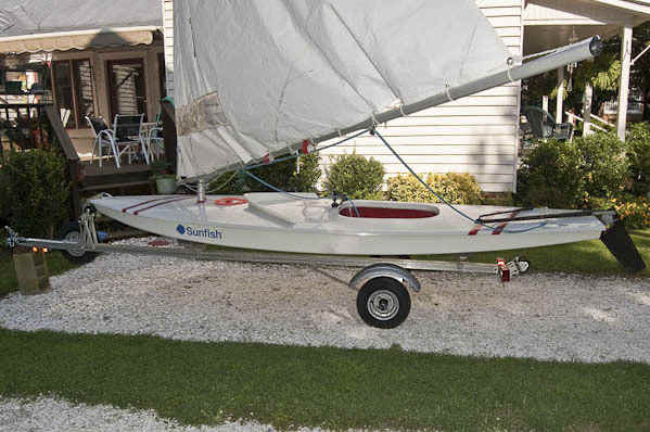 Trailex SUT-200-S Trailer Shown With Sunfish Sailboat