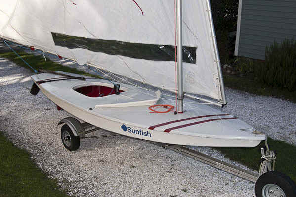 Trailex-SUT-200-S Trailer with-Sunfish Sailboat