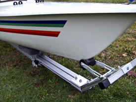 Trailex SUT-300-U Universal Beach Launching Dolly- Bow Stop Detail