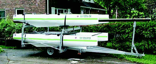 Trailex TX-418 Trailer for Catamarans -  Hobie Cat , Inter Nacra, Prindle,