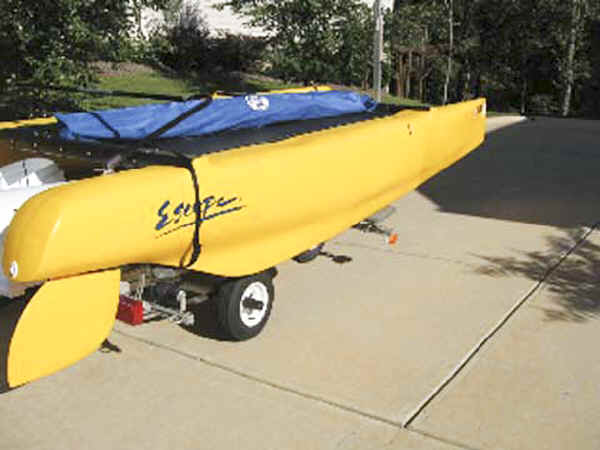 SUT-350-EP  Trailex Trailer with Escape (Nacra) Playcat Catamaran Sailboat