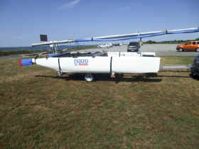 Nacra 500 Catamaran on Trailex TX-418 Trailer